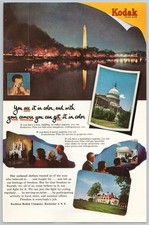 1952 Kodak Cameras Vintage Print Ad: Our National Shrines Retro Wall Art