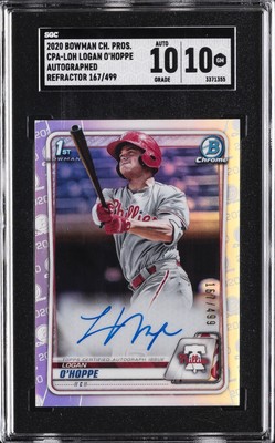 大活躍 Logan O'Hoppe 直筆サイン オホッピー2020 Chrome 【公式通販】