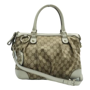 Sacoche en toile marron Gucci 451 031825