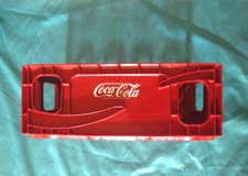 Vintage Coca-Cola Coke Red Plastic Carrier Case Crate Tray Pop Soda Stackable