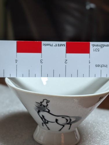 Jingdezhen Porcelain Xie Ji Handpainted Horse ANTIQUE Cream & Sugar Set Signed - Picture 15 of 19