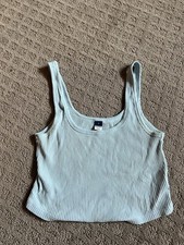 Old navy ribbed navy blue cropped tank