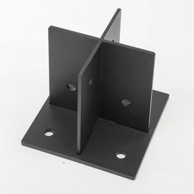 Heavy Duty X Cross-Shaped Metal Post Anchor Base for Deck, 6x6 Post Base for ...