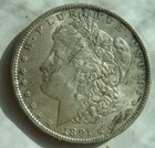 1891 Morgan Silver Dollar