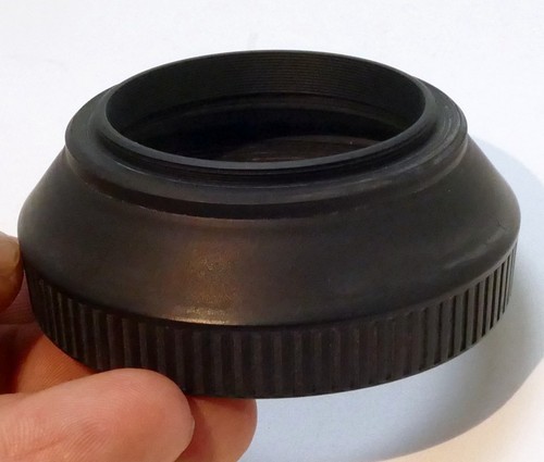 49mm rubber lens hood shade normal and wide angle double threaded