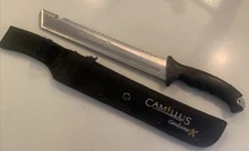 Camillus Carnivore X Machete Fixed Blade Knife W/ Sheath VGUC Blade Looks Great