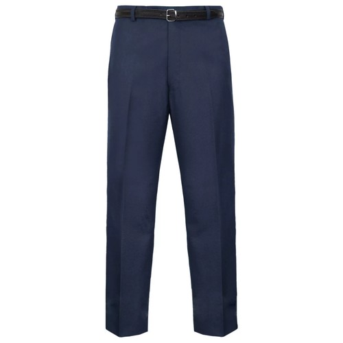 MENS TROUSERS OFFICE BUSINESS WORK FORMAL CASUAL SMART BELT POCKETS DRESS PANTS - Picture 5 of 20