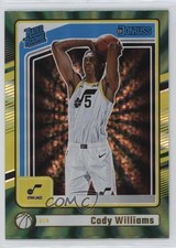 2024-25 Panini Donruss Rated Rookie Holo Green Laser Cody Williams #230 0wp8