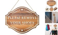 Please Remove Your Shoes Wall Decorative Sign Wood Welcome Sign Remove Shoes