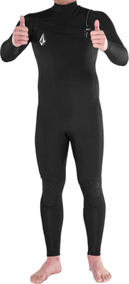 Volcom Modulator 3/2mm Chest Zip Full Wetsuit Mens XL Short Black