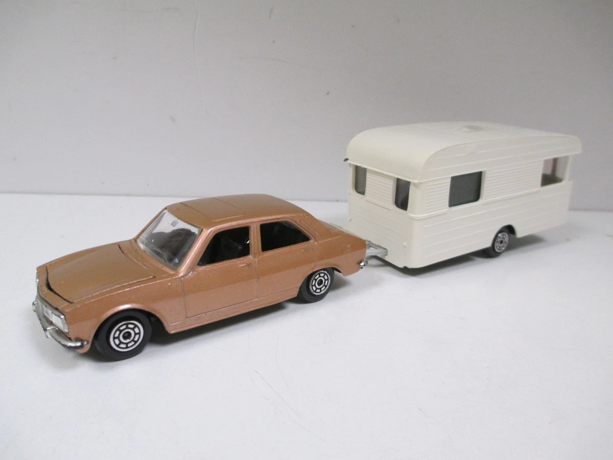Miniature NOREV N°93 - Caravane Panoramic 14 Et Peugeot 504 - Échelle 1:43 - Occasion
