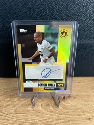 2024-25 Topps Borussia Dortmund Team Set Donyell Malen Auto 1/1 One of One BVB