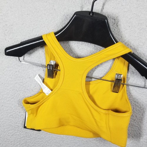 Nike Sports Bra Girls Medium Yellow Dri-FIT Training Athletic Top DD9146-772 - Picture 2 of 9