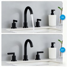 Bathroom Faucet 2 Handle Matte Black