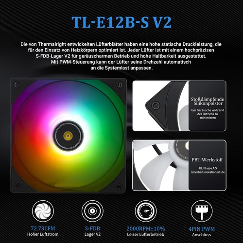 CORE VISION 360 Schwarz ARGB-360mm AIO CPU-Flüssigkeitskühler IPS LCD-Bildsch... - Afbeelding 5 van 6