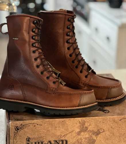 🔥NEW ROCKY UPLAND LIMITED EDITION BISON Leather Boots, MEN'S SIZE 11-M, RARE - Picture 7 of 11