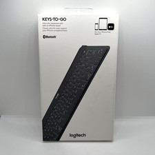 Logitech Keys-To-Go Bluetooth Keyboard iPad iPhone Apple TV Stone Open Box