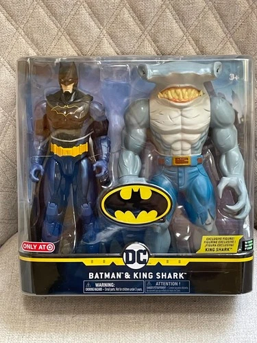 DC COMICS BATMAN & KING SHARK 1ST EDITION TARGET EXCLUSIVE ACTION FIGURES NEW