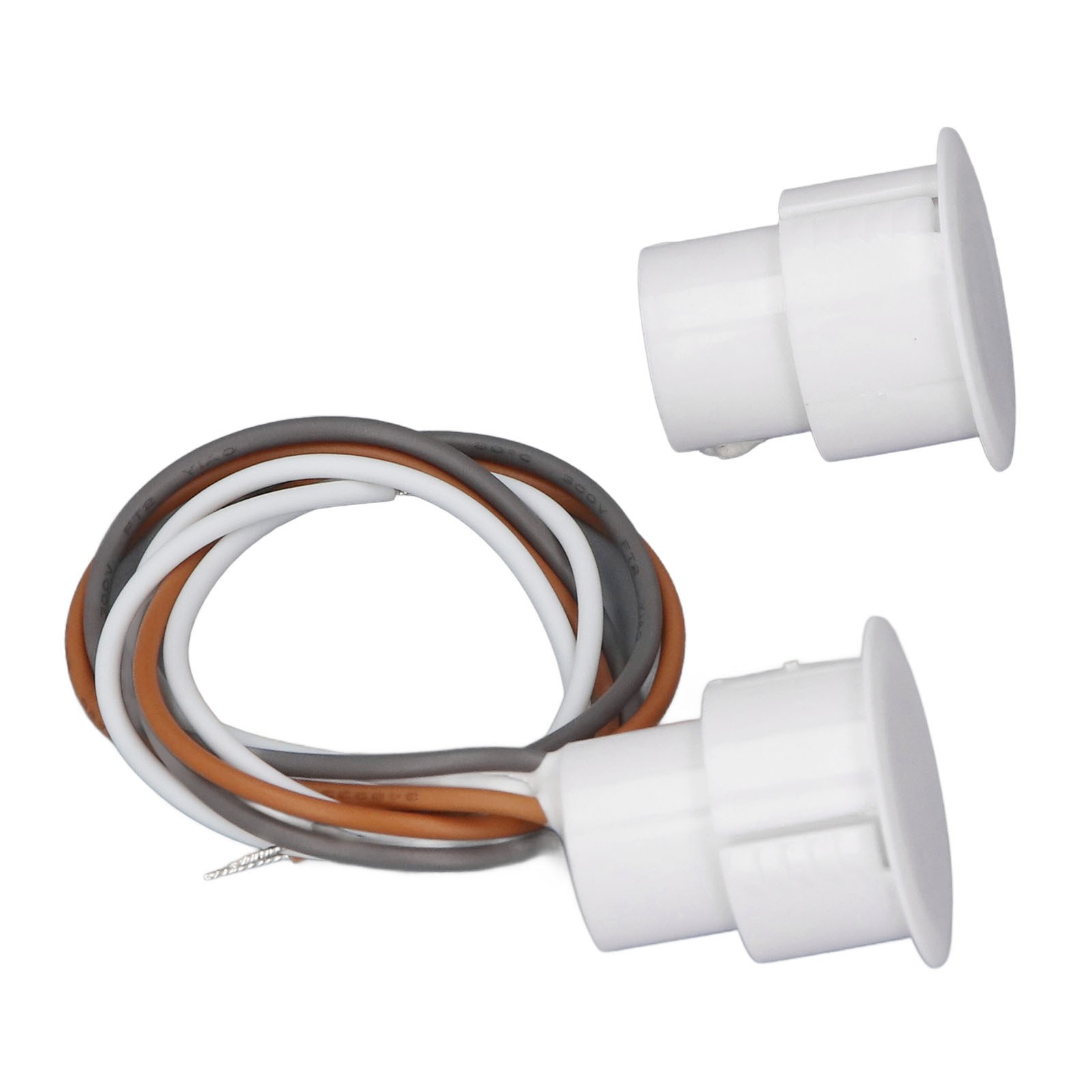 5 Sets Magnetic Reed Switch DC100V Normally Open Closed Recessed Wired Door Fit