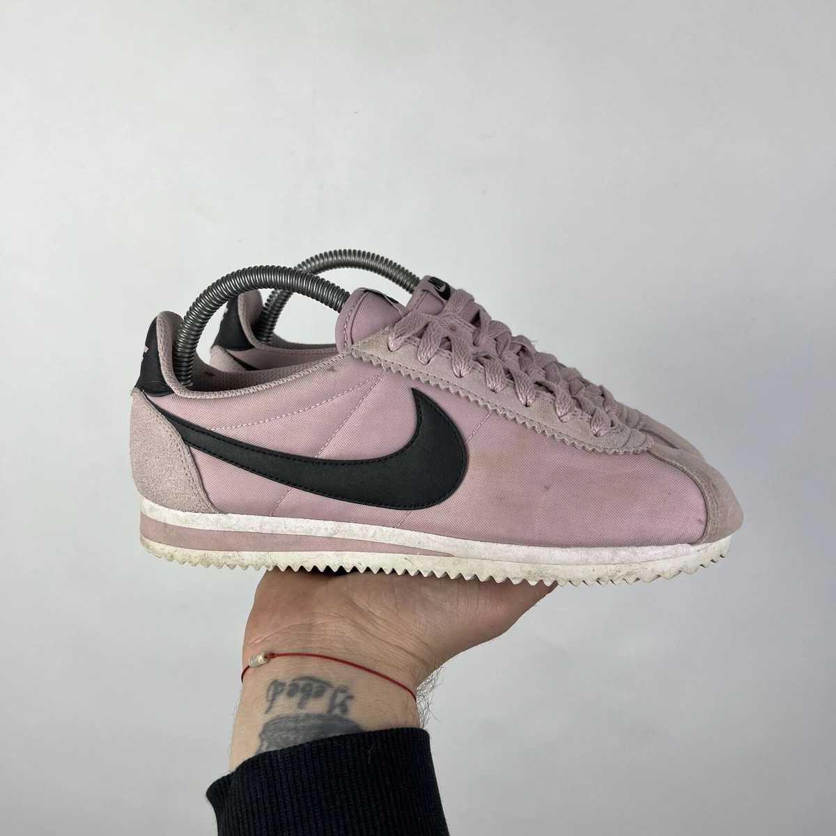 Pre-owned Nike Cortez Leather Trainers In Pink