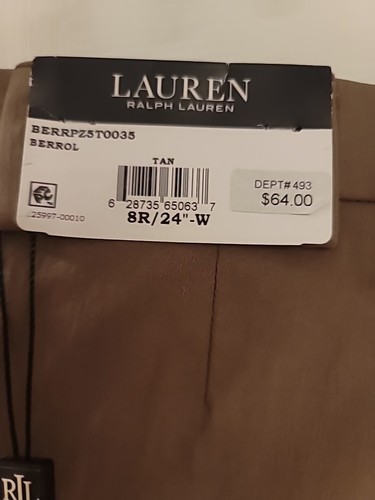 Polo Ralph Lauren TAN Boys Classic Dress Pants, Size 8R/24W, NWT, MSRP $64 - Picture 4 of 10