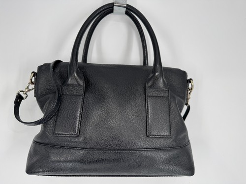 Kate Spade Southport Avenue Carmen Black Leather Satchel Tote Bag 2 Way Handbag - Picture 17 of 19