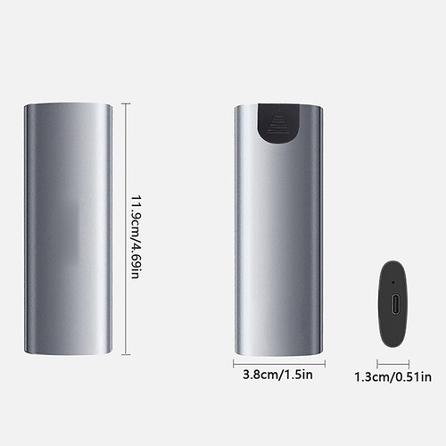 M2 NVMe SSD Case 10Gbps HDD Box NVME SSD to USB 3.1 Enclosure Type-A to Type-C - Afbeelding 2 van 15