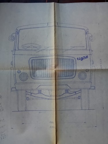 OM TIGRE TRATTRICE PER SEMIRIMORCHI BROCHURE + DISEGNO UFFICIALE 113x80 1962 - Imagen 5 de 10