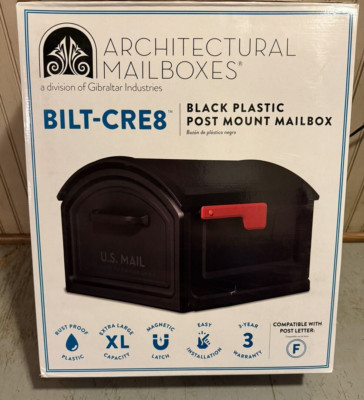BILT CRE8 Plastic Post Mount Mailbox, Compatibility Code F 950050B-10 ...