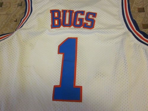 Vintage Herren Tune Squad #1 Bugs Bunny Space Jam Basketball Trikot 90er Gr. M Geschenk - Bild 4 von 9