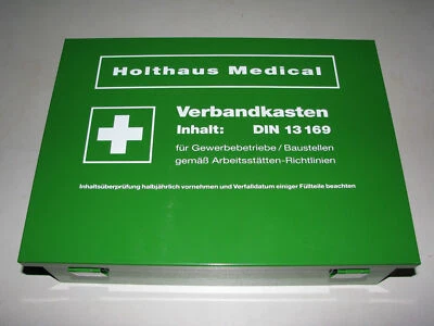 Betriebsverbandkasten groß DIN 13169 Holthaus 126 tlg. Verbandskasten Betrieb - Bild 1 von 3