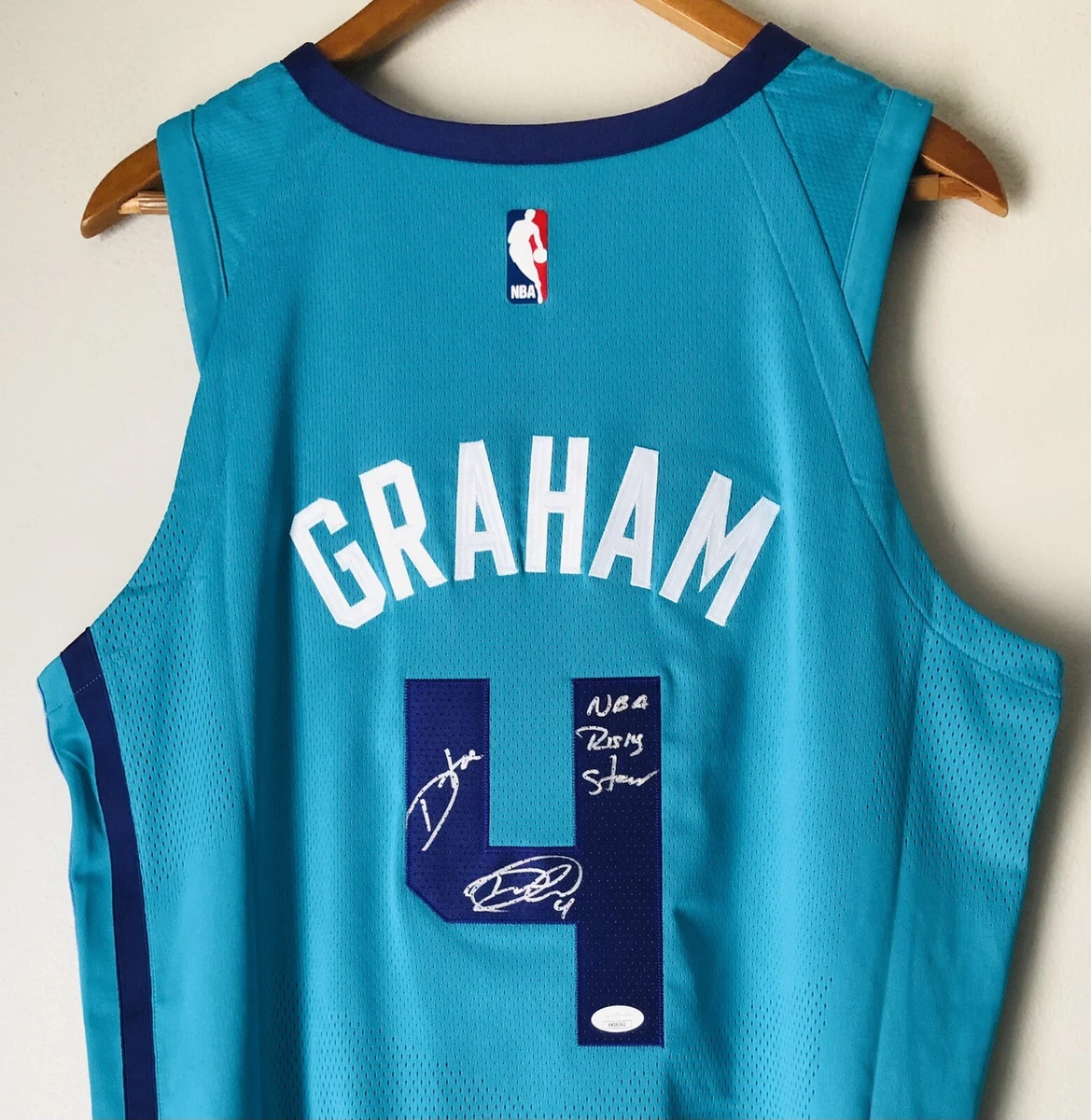 Devonte Graham Signed 2x Insc Charlotte Hornets NBA Authentic Jersey ( — RSA