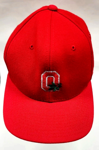Vintage Ohio State Buckeyes New Era Mütze Kappe rot verstellbar Druckknopflasche - Bild 1 von 8