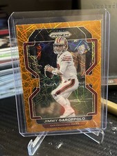 2021 Panini Prizm Jimmy Garoppolo Orange Lazer 55