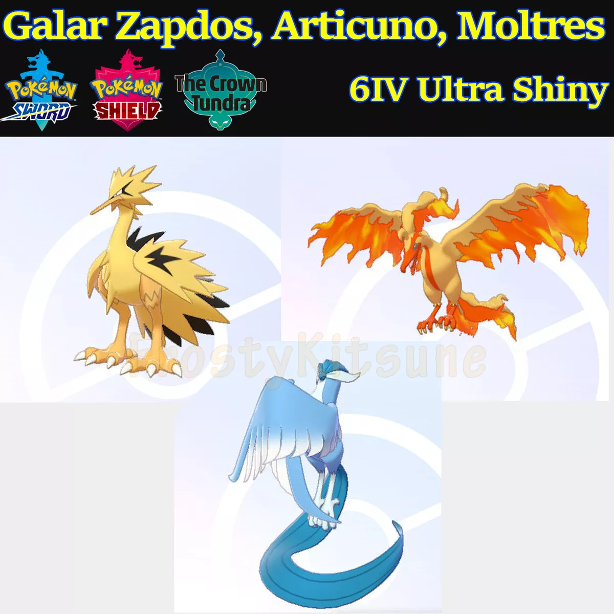 ✨ ULTRA SHINY GALARIAN ARTICUNO LEGENDARY ✨, 6IV, Pokemon Sword and  Shield