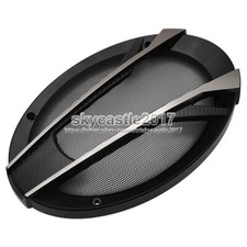 2x 6"x9" 6x9 inch Speaker Cover Decorative Circle Metal Protective Mesh Grill 2