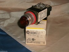 ALLEN BRADLEY 800MR-QT24RS PUSH-TO-TEST PILOT LIGHT RED 800MRQT24RS