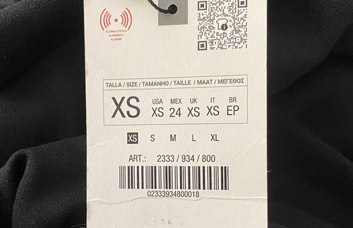 Zara Womens Mini Dress XS Black Ruched Choker Keyhole Neck Pleated 2333/934 NWT - Picture 10 of 13