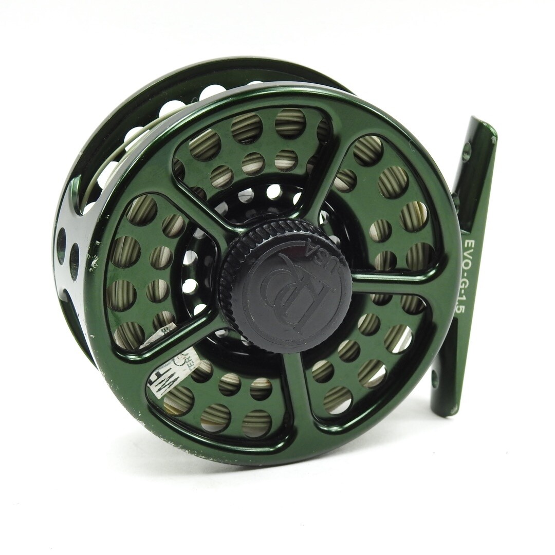 Ross Evolution G 1.5 Fly Fishing Reel. Made in USA. W/ Simms Case