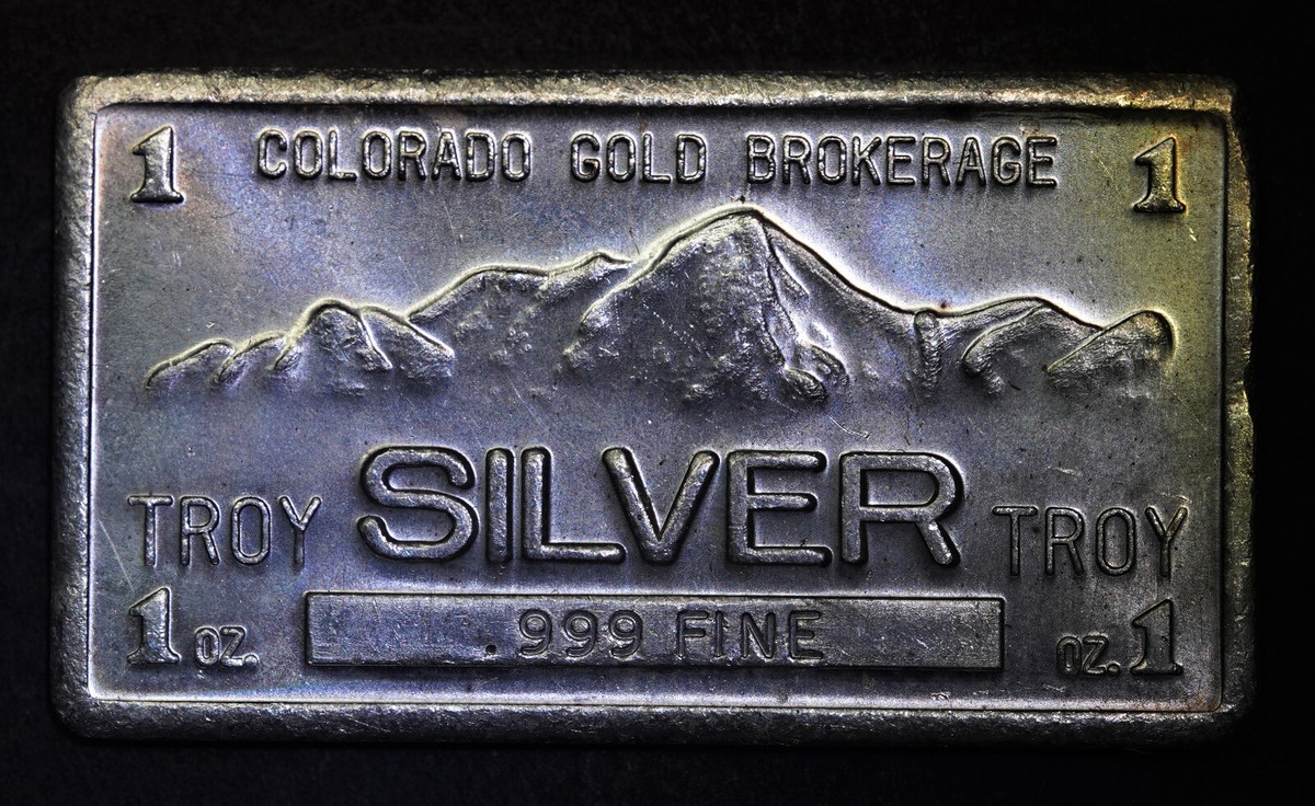 Colorado Gold Brokerage Rocky Mountains 1oz 999 FINE Silver art