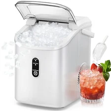Nugget Countertop Ice Maker, Soft Chewable Ice, 34lbs/24H, Self-Cleaning