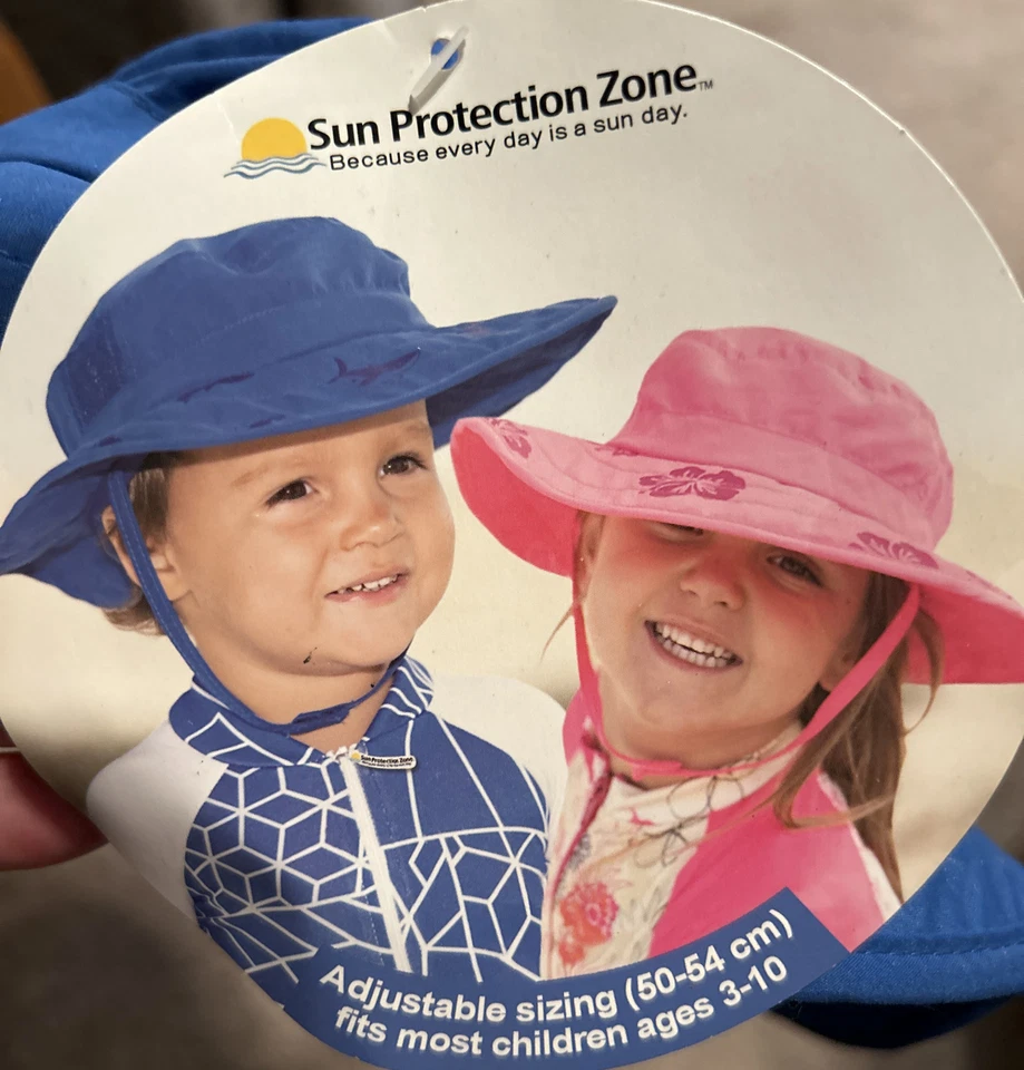 Zona de protección solar UPF 50+ bloque infantil rayos UV azul niños se adapta a niños de 3 a 10 años Foto 2 de 2