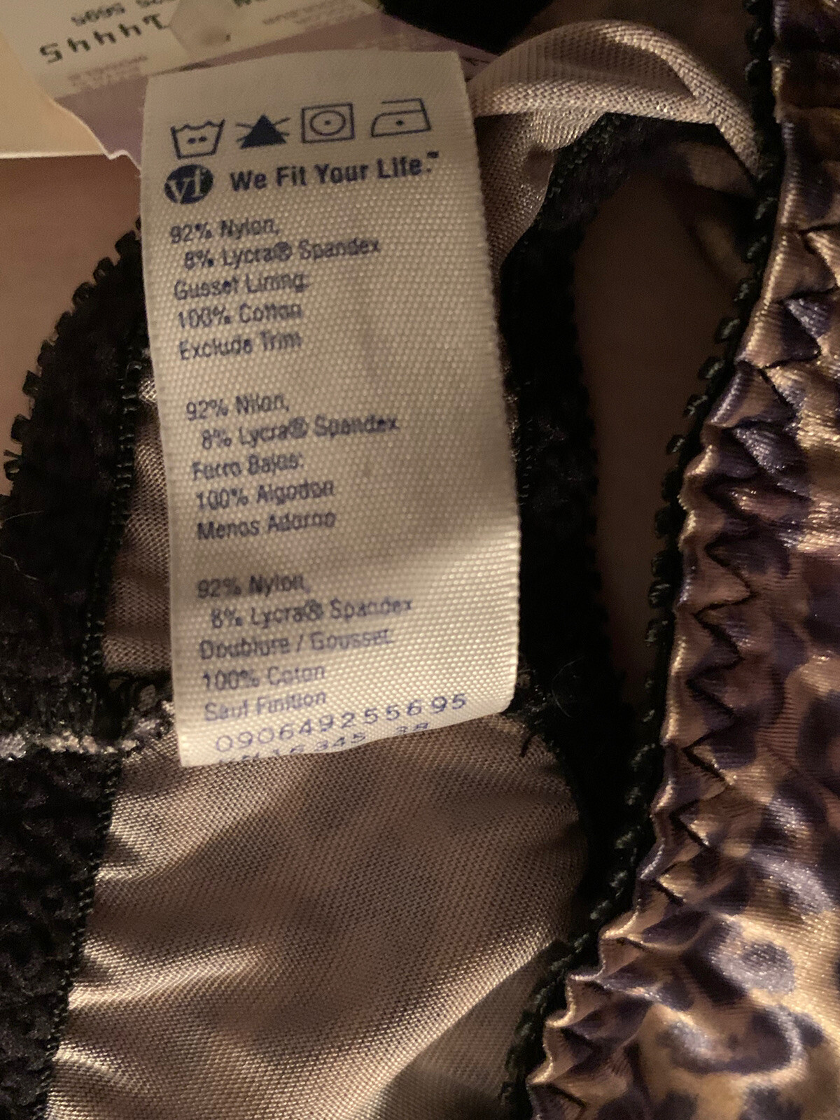 VASSARETTE Vtg Panties 8 90s HiCut Leopard Glossy Si… Gem