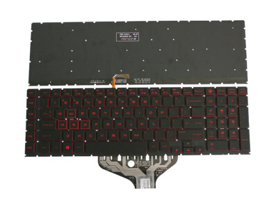 NEW for HP OMEN 17-cb0xxx 17-cb1000 17t-cb Laptop Keyboard with Red Backlit