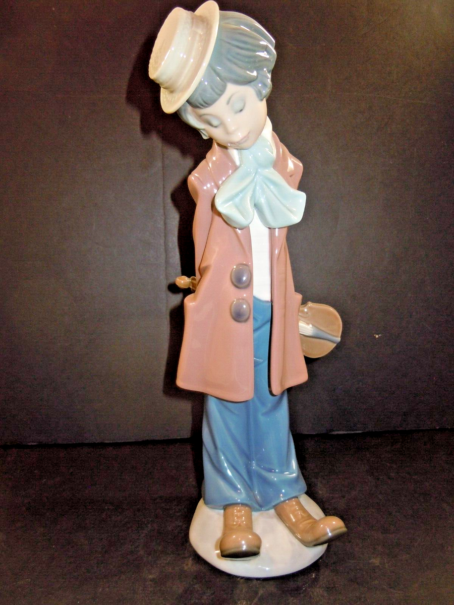 【美品】LLADRO ピエロ　バイオリン　少年 Lladro Clown with Violin Porcelain Figurine 5057 | eBay
