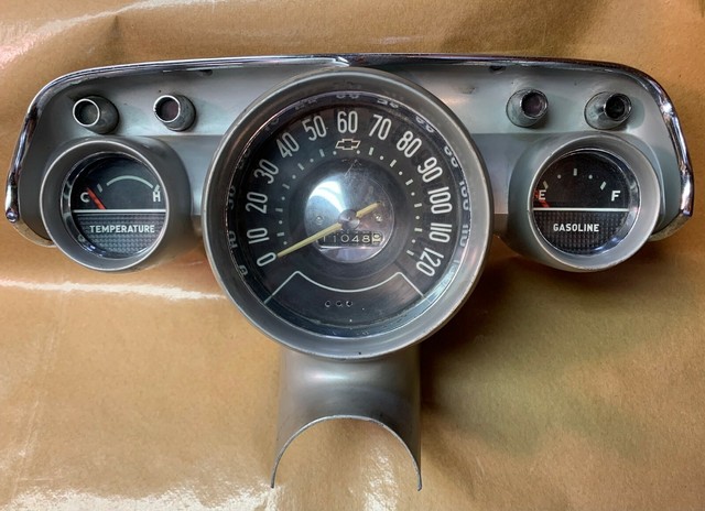 1957 Chevy Instrument Cluster Complete eBay