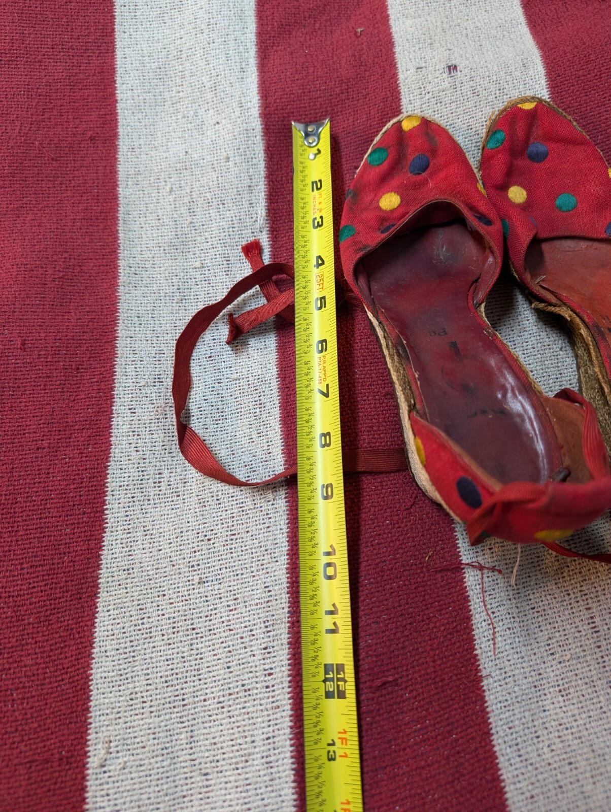 Scarpe espadrillas vintage Yves Saint Laurent YSL Paris zeppa pompa donna 9 LEGGI