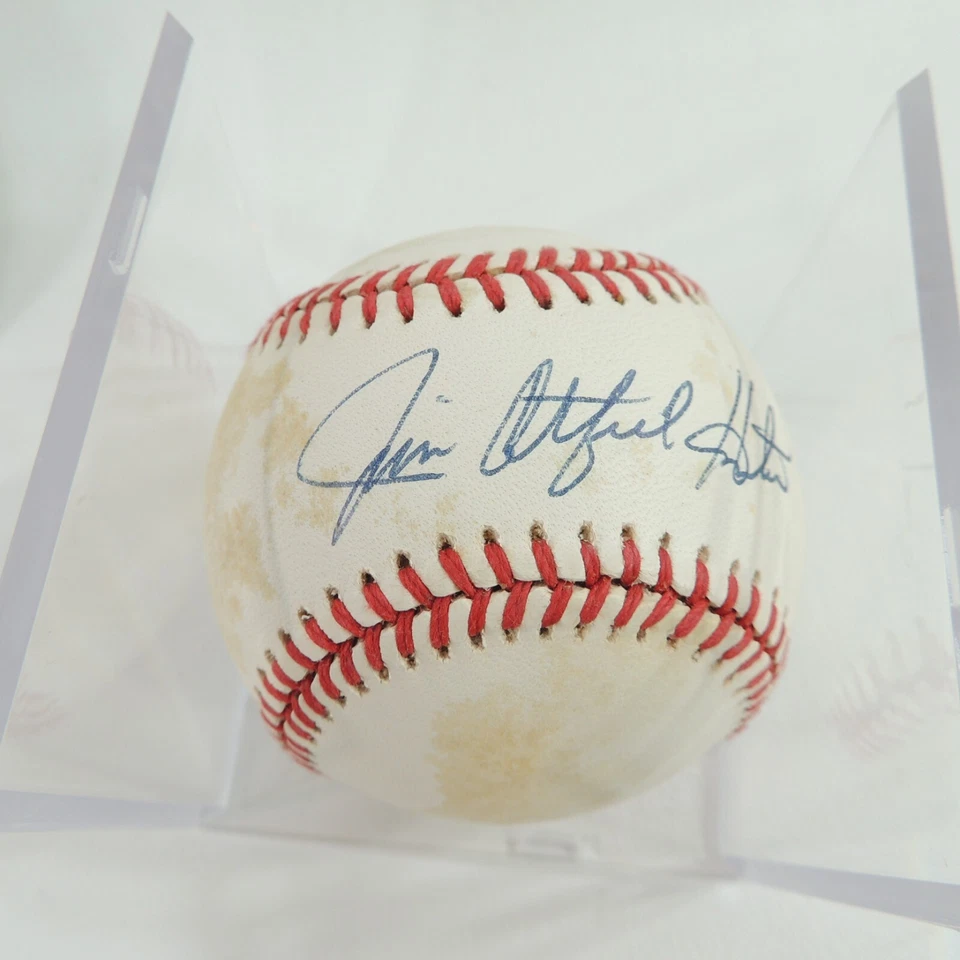 Подписанное бейсбольное поле мечты Главной лиги с автографом Джима Сомфиша охотника OAL сертификат подлинности - Изображение 3 из 4