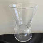 Steuben Clear Crystal Vase - Designed by David Hills - Signed - 1960s Vintage