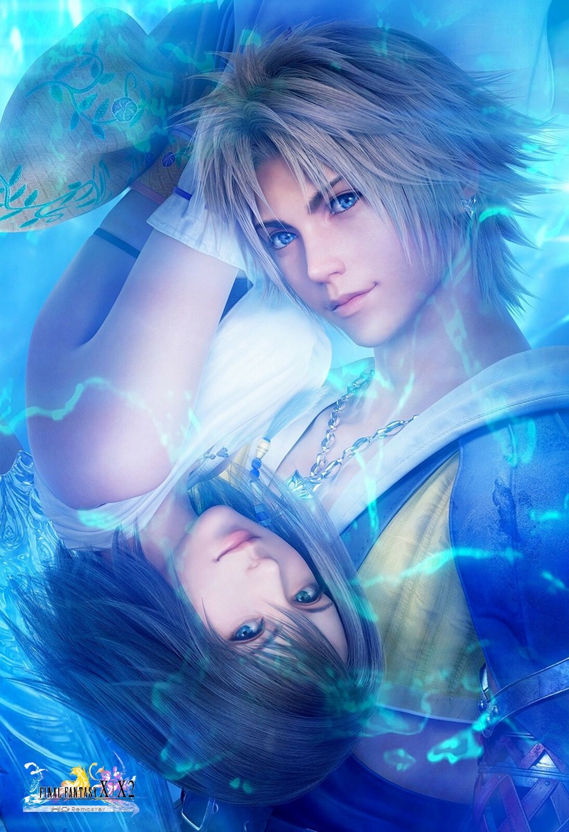 Final Fantasy X X-2 HD Remaster Yuna Tidus Poster Art High